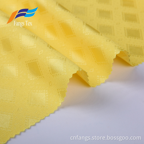 Breathable Polyester Jacquard Women Plain Garment Fabric